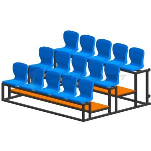 Купить Трибуна мобильная 3 ряда сиденья пластиковые на 15 мест в Усолье 